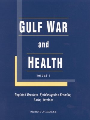 cover image of Gulf War and Health, Volume 1
